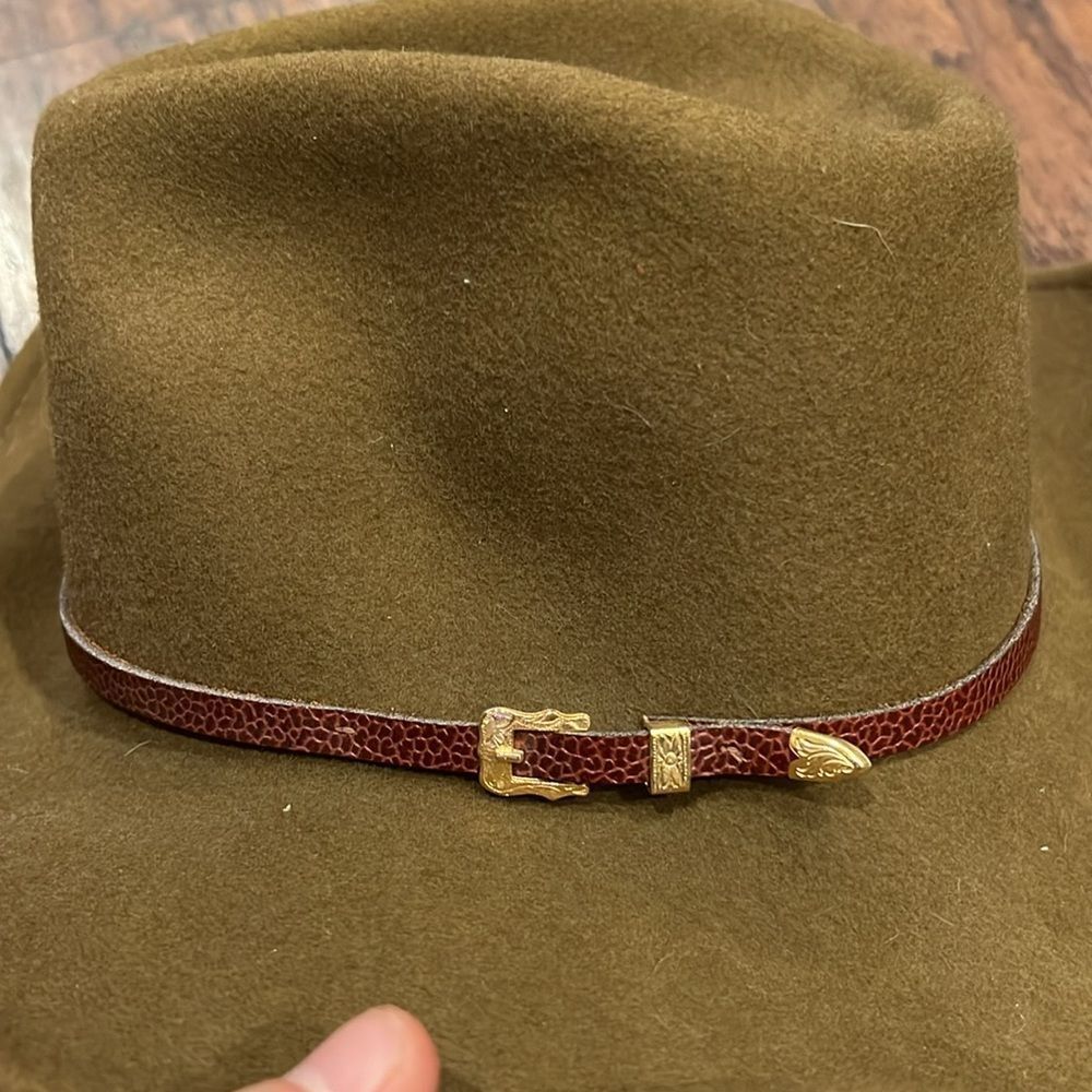 Mello Felt By Stetson Men’s Crushable Brown Hat 100% Wool Sz M/ L Made In USA - Picture 4 of 8